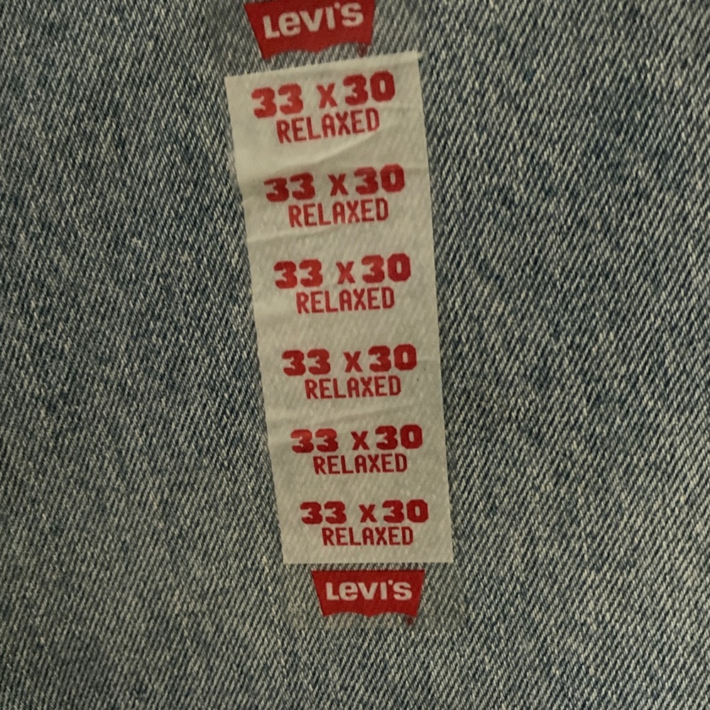 Vtg Levi’s mens 550 33/30 light wash loose fit made in USA 100% cotton classic - Picture 5 of 8